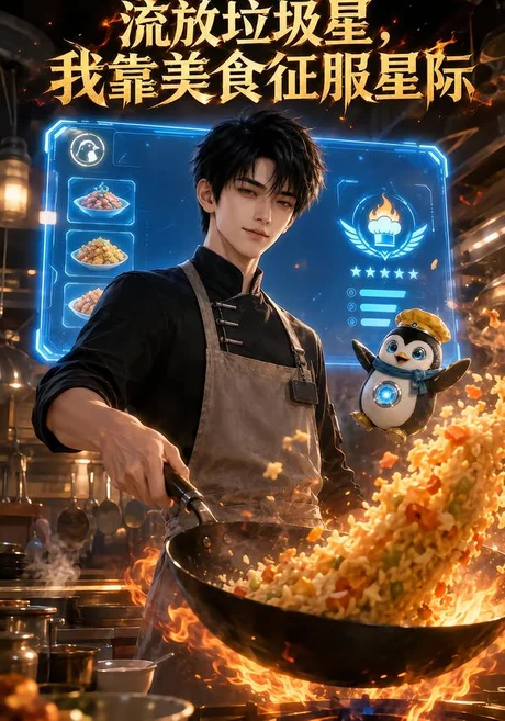 《流放垃圾星，我靠美食征服星际（89集）（夸克网盘）》短剧封面