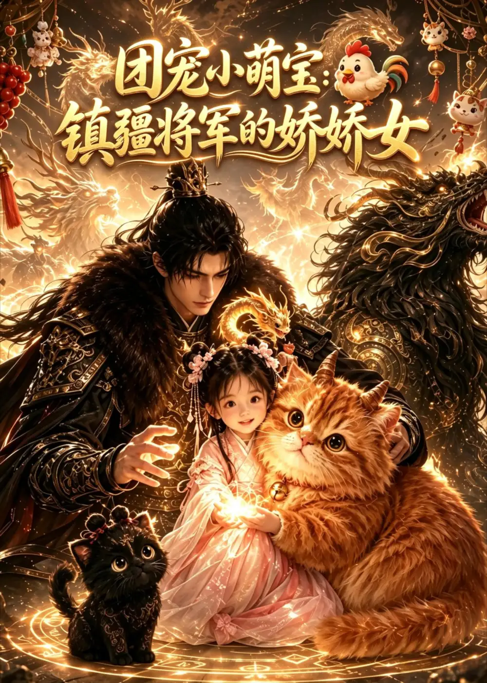 《团宠小萌宝：镇疆将军的娇娇女（57集）（夸克网盘）》短剧封面