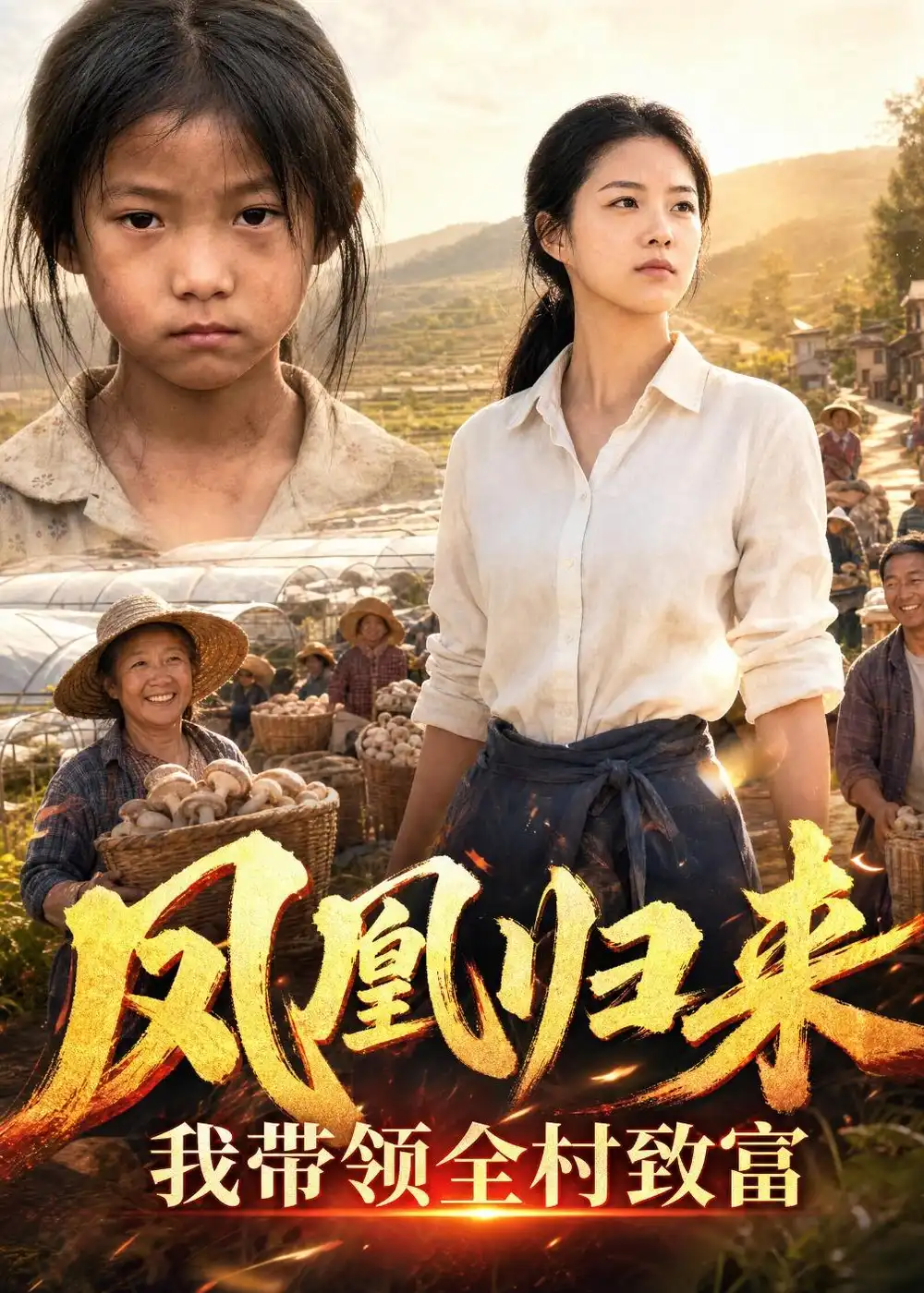 《凤凰归来，我带领全村致富（63集）AI短剧 (2026)》短剧封面