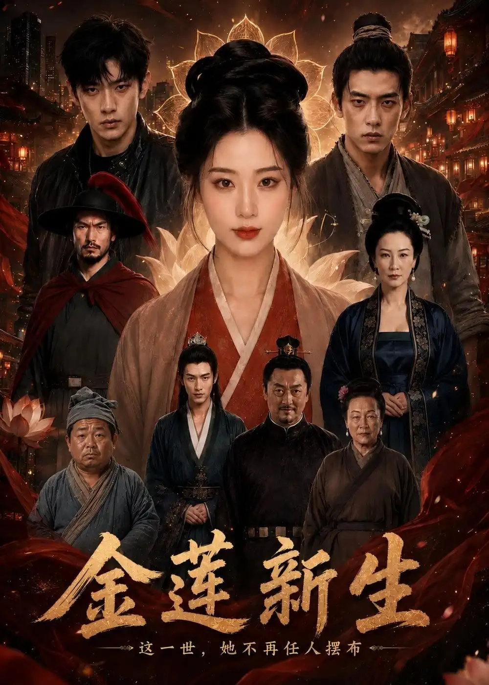 《金莲新生（50集）AI短剧（夸克网盘）》短剧封面