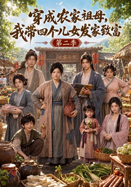 《穿成农家祖母,我带四个儿女发家致富第二季(105集)(夸克网盘)》短剧封面