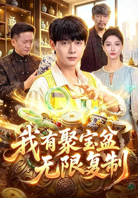 《我有聚宝盆无限复制（100集）王镱深＆二七（夸克网盘）》短剧封面