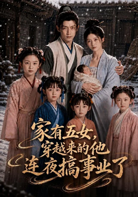 《家有五女，穿越来的他连夜搞事业了（110集）（夸克网盘）》短剧封面