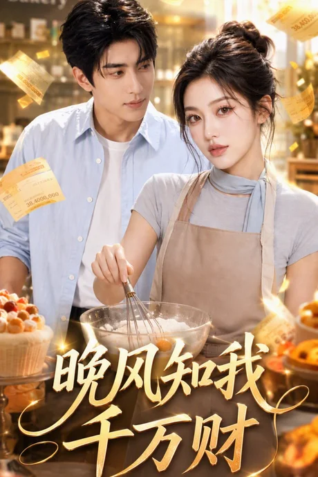 《晚风知我千万财(73集) AI短剧 (2026)》短剧封面