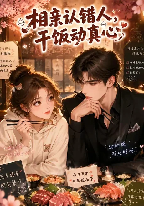 《相亲认错人，干饭动真心（33集）（百度网盘）》短剧封面