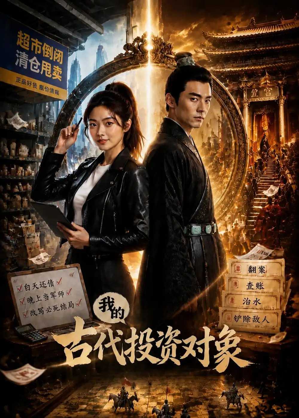 《我的古代投资对象（52集）AI短剧 (2026)》短剧封面