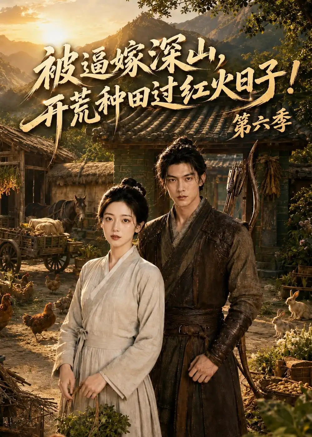 《被逼嫁深山,开荒种田过红火日子第六季(59集)(夸克网盘)》短剧封面