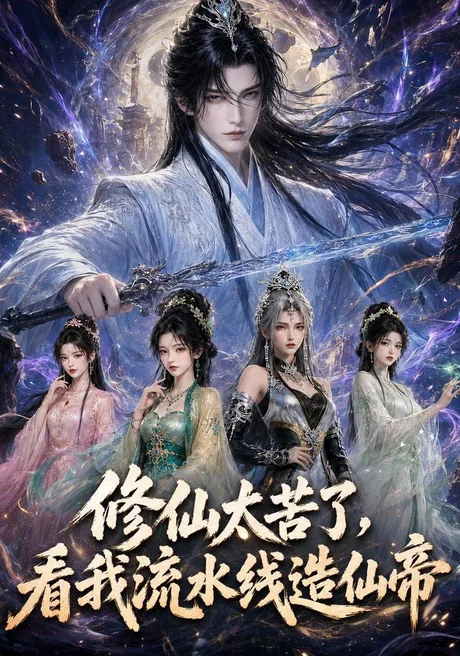 《修仙太苦了,看我流水线造仙帝(123集)AI短剧(夸克网盘)》短剧封面