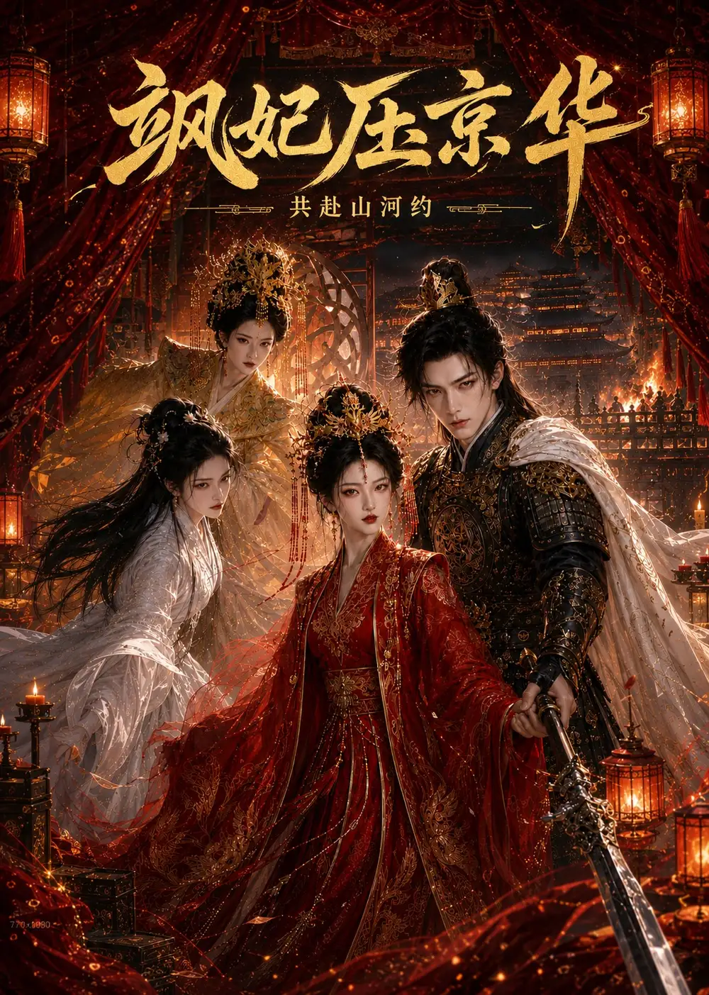 《飒妃压京华：共赴山河约（20集）（夸克网盘）》短剧封面