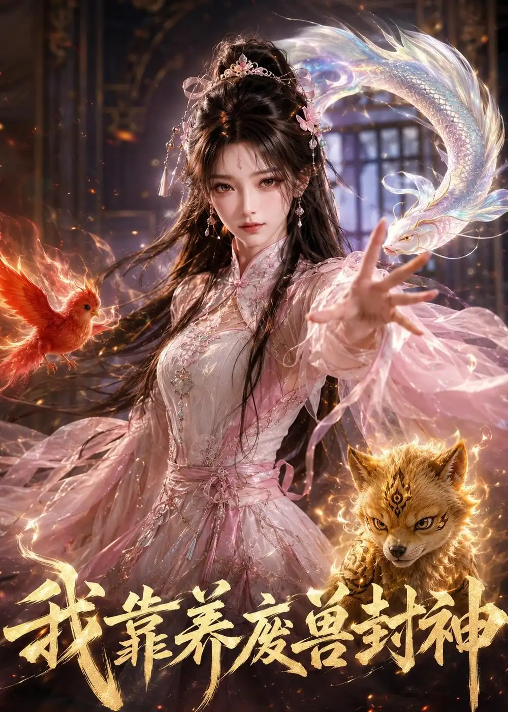 《我靠养废兽封神(47集)AI短剧(夸克网盘)》短剧封面