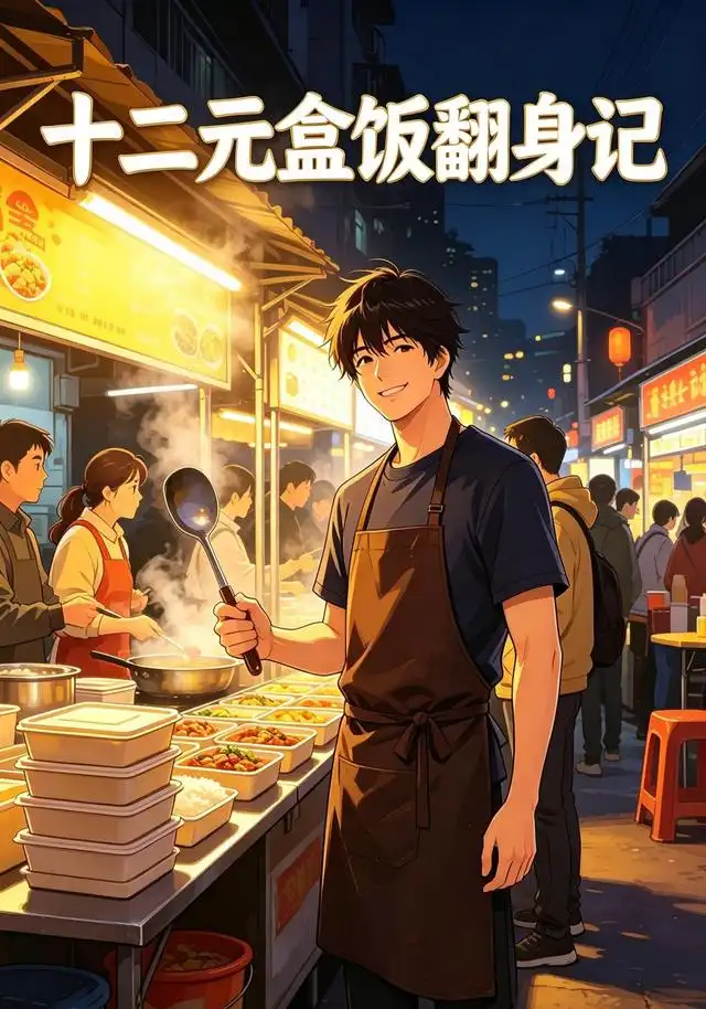 《十二元盒饭翻身记（60集）AI短剧（夸克网盘）》短剧封面