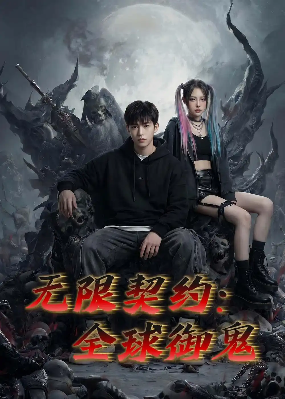 《无限契约：全球御鬼（70集）Ai短剧（夸克网盘）》短剧封面