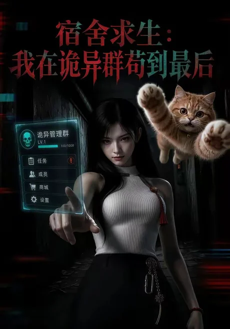 《宿舍求生:我在诡异群苟到最后(75集)(夸克网盘)》短剧封面