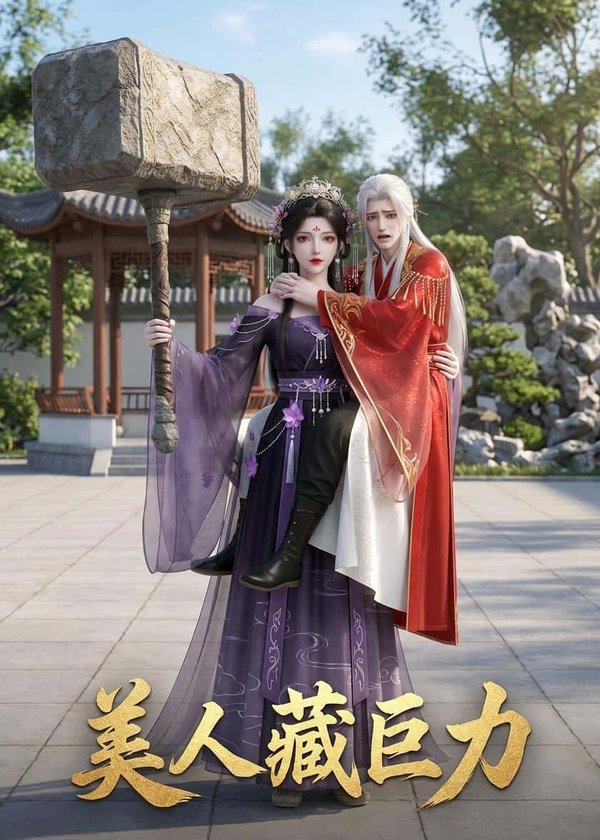 《美人藏巨力（15集）动漫（百度网盘）》短剧封面