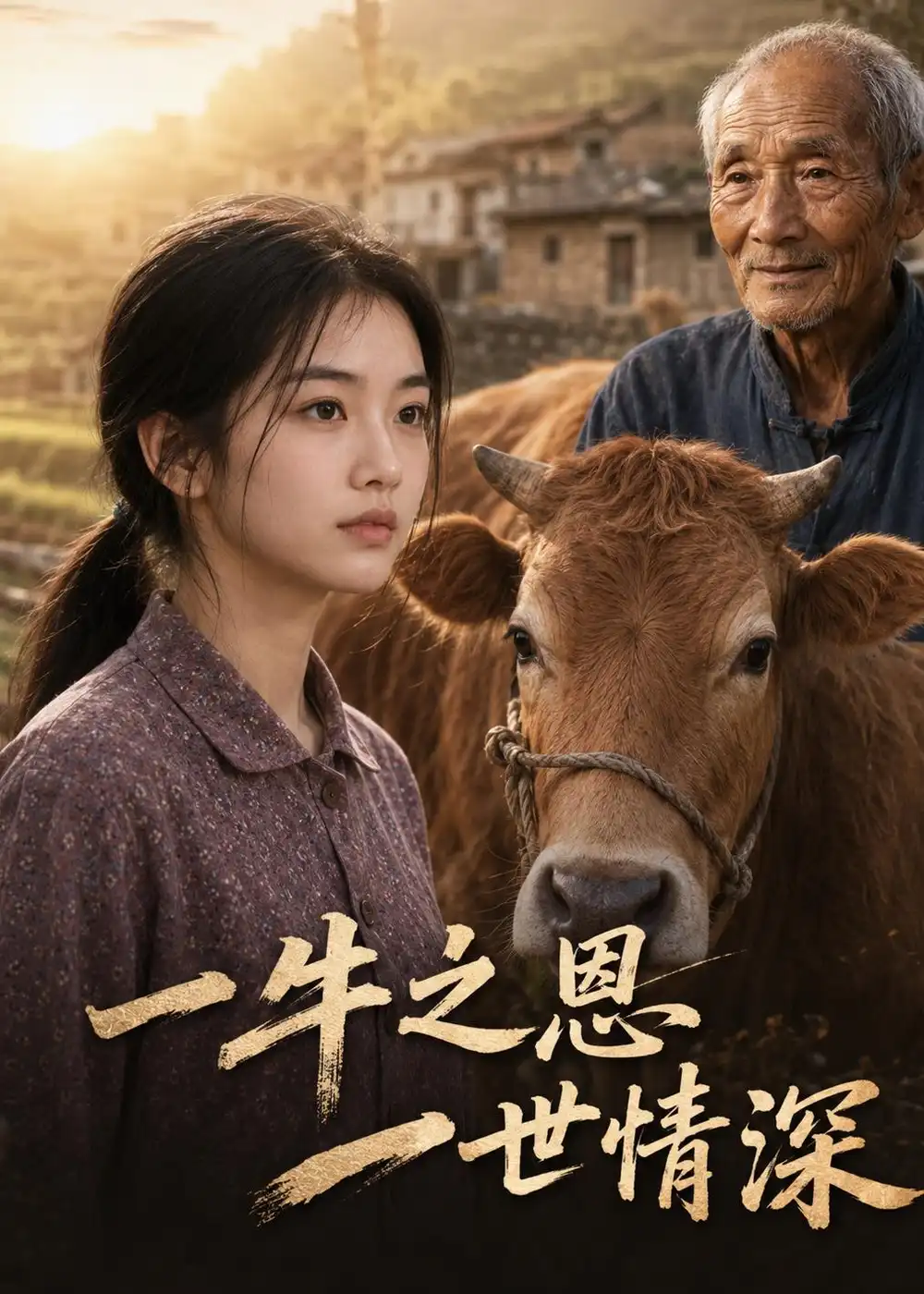 《一牛之恩，一世情深（71集）AI短剧（夸克网盘）》短剧封面