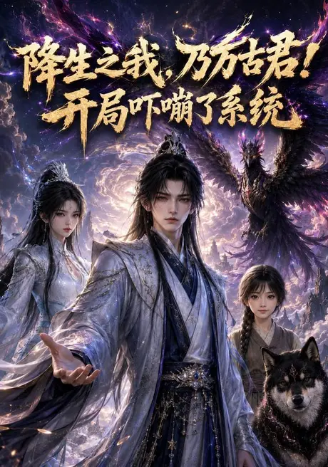 《降生之我，乃万古君！开局吓嘣了系统（100集）（夸克网盘）》短剧封面