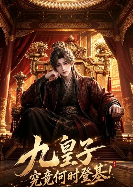 《九皇子究竟何时登基（80集）王冠彭＆张梓璐（百度网盘）》短剧封面