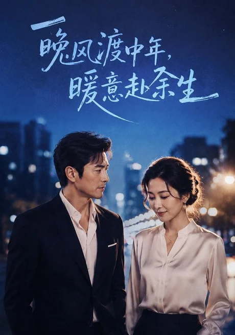 《晚风渡中年，暖意赴余生（72集）AI短剧（夸克网盘）》短剧封面
