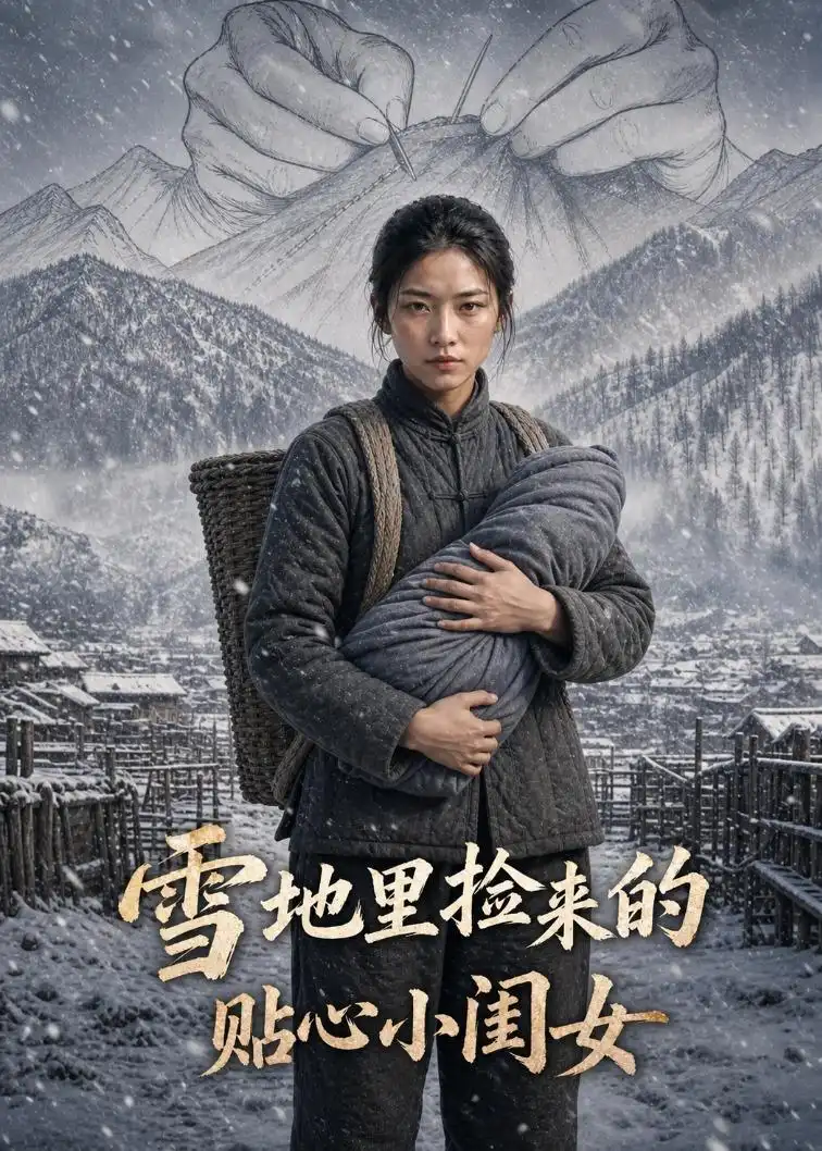 《雪地里捡来的贴心小闺女（73集）AI短剧（夸克网盘）》短剧封面