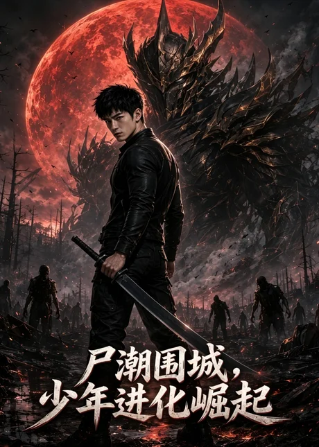 《尸潮围城，少年进化崛起（80集）（夸克网盘）》短剧封面