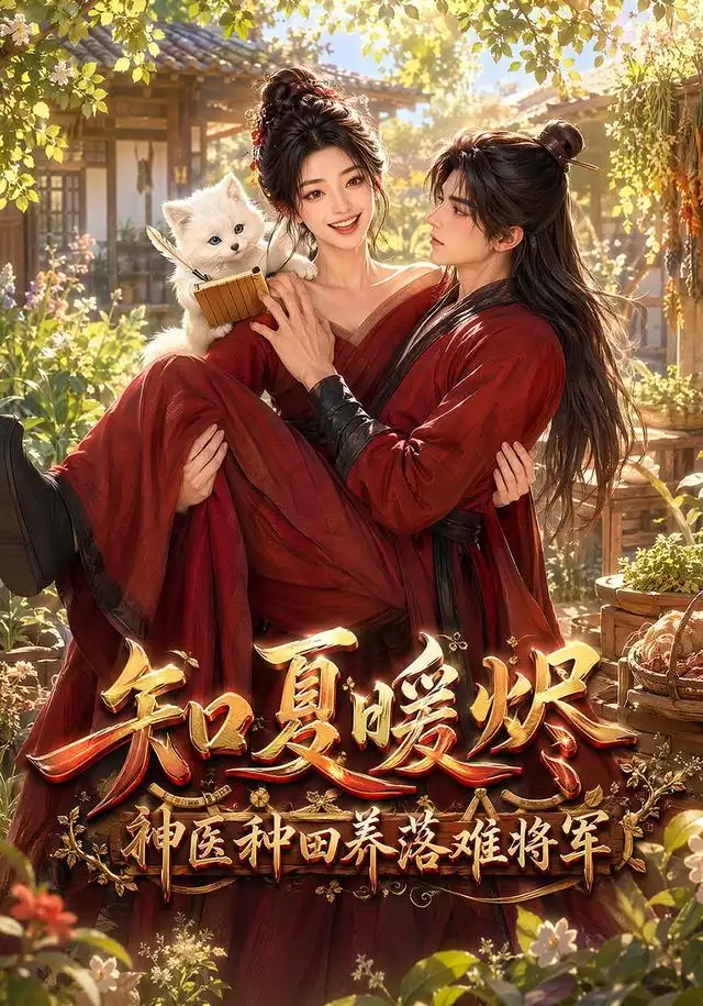 《知夏暖烬，神医种田养落难将军（43集）（夸克网盘）》短剧封面