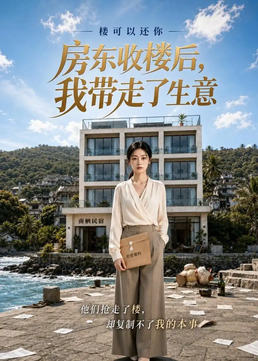 《房东收楼后，我带走了生意（50集）AI短剧（夸克网盘）》短剧封面