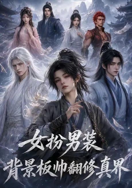 《女扮男装背景板帅翻修真界（120集）（百度网盘）》短剧封面