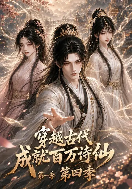 《穿越古代成就百万诗仙第一季第四季（85集）（夸克网盘）》短剧封面