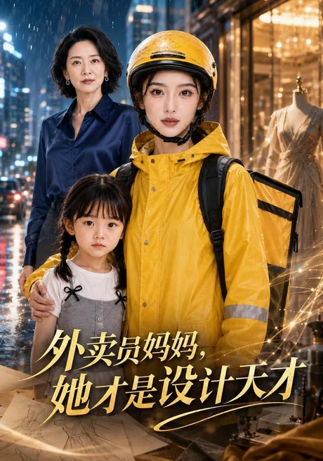 《外卖员妈妈，她才是设计天才（33集）AI短剧（夸克网盘）》短剧封面