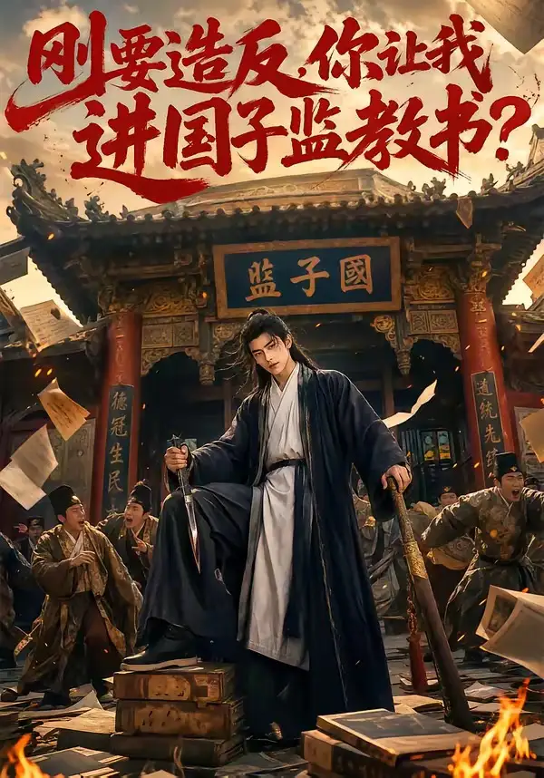 《刚要造反，你让我进国子监教书？（70集）（夸克网盘）》短剧封面