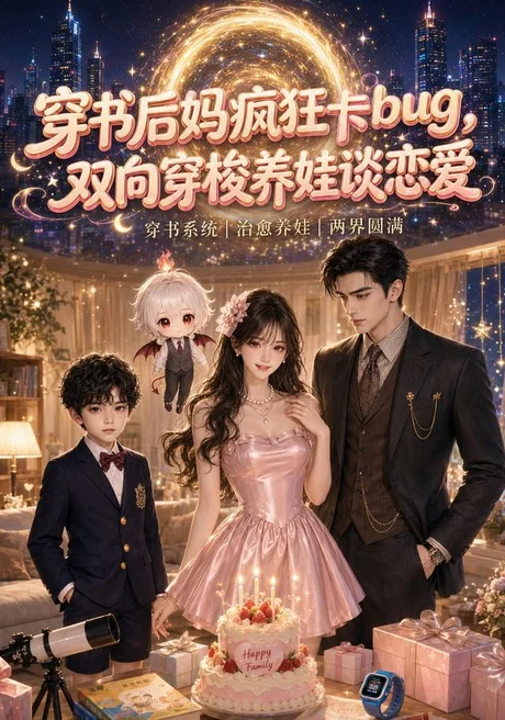 《穿书后妈疯狂卡bug，双向穿梭养娃谈恋爱（40集）（夸克网盘）》短剧封面