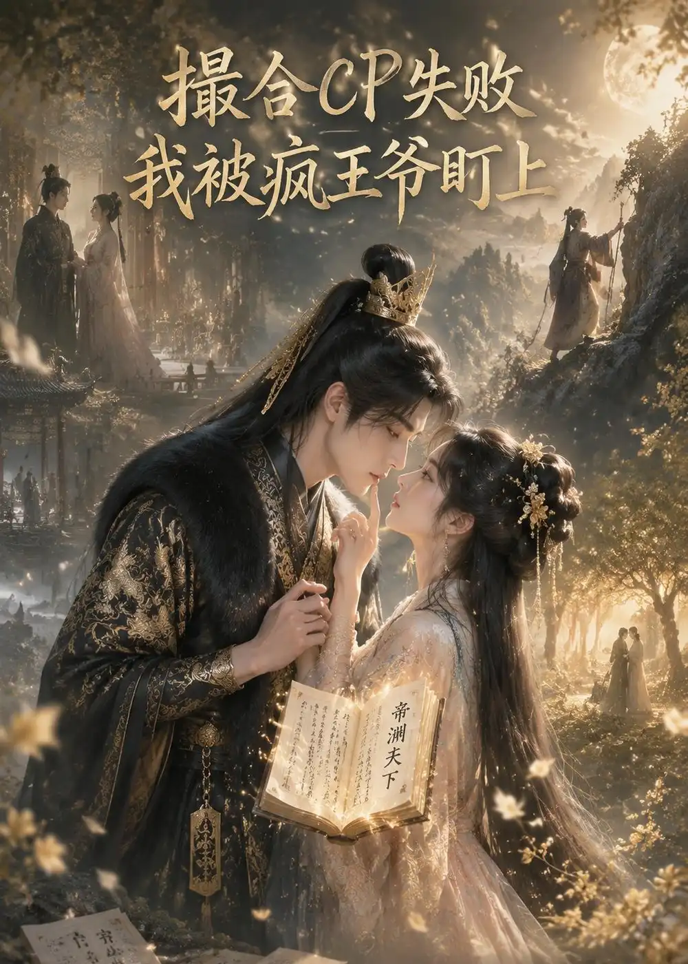 《撮合CP失败,我被疯王爷盯上了(53集)(夸克网盘)》短剧封面