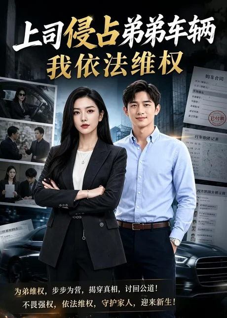 《上司侵占弟弟车辆我依法维权（35集）AI短剧（百度网盘）》短剧封面