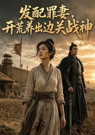 《发配罪妻，开荒养出边关战神（53集）AI短剧 (2026)》短剧封面