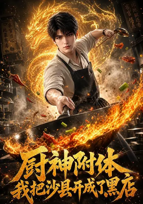 《厨神附体我把沙县开成了黑店（80集）（夸克网盘）》短剧封面