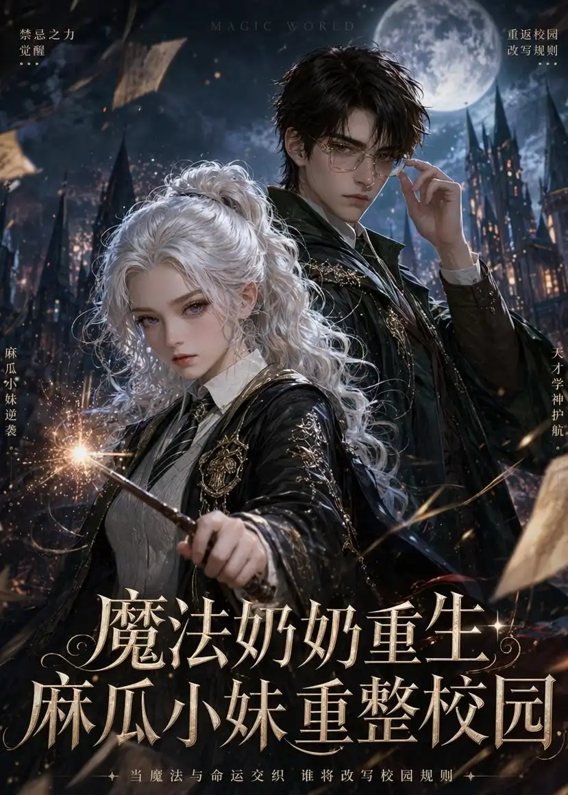 《魔法奶奶重生，麻瓜小妹重整校园（61集）（夸克网盘）》短剧封面
