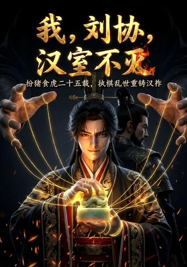《我，刘协，汉室不灭（60集）Ai短剧（百度网盘）》短剧封面