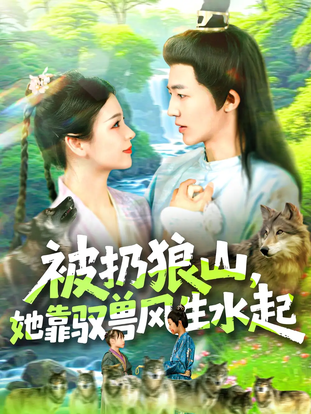 《被扔狼山她靠驭兽风生水起（100集）武珊珊＆贾嘉佳》短剧封面