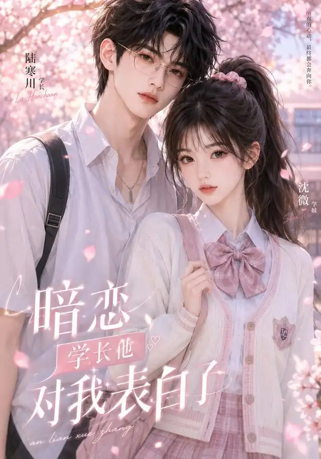 《暗恋学长他对我表白了（43集）（夸克网盘）》短剧封面