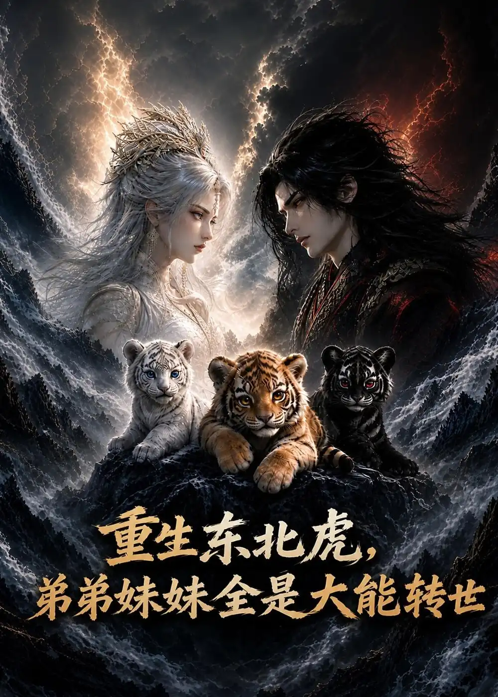 《重生东北虎，弟弟妹妹全是大能转世（60集）AI短剧 (2026)》短剧封面