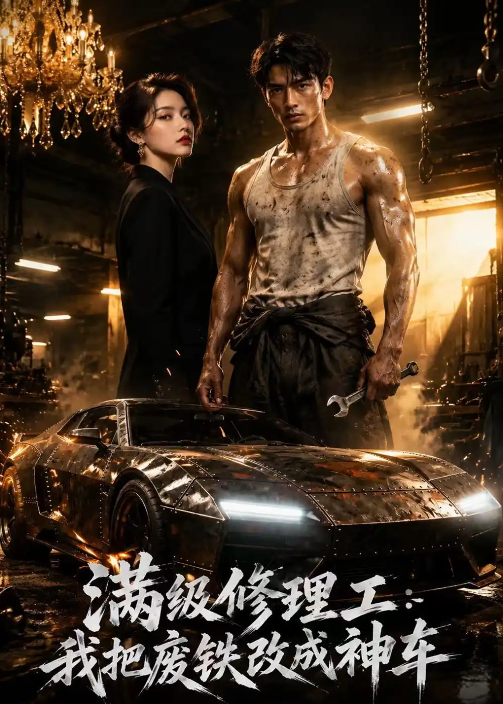 《满级修理工：我把废铁改成神车（76集）AI短剧 (2026)》短剧封面