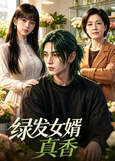 《绿发女婿真香（45集） AI短剧 (2026)》短剧封面