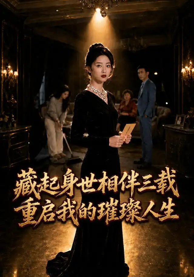 《藏起身世相伴三载,重启我的璀璨人生(40集)AI短剧(夸克网盘)》短剧封面