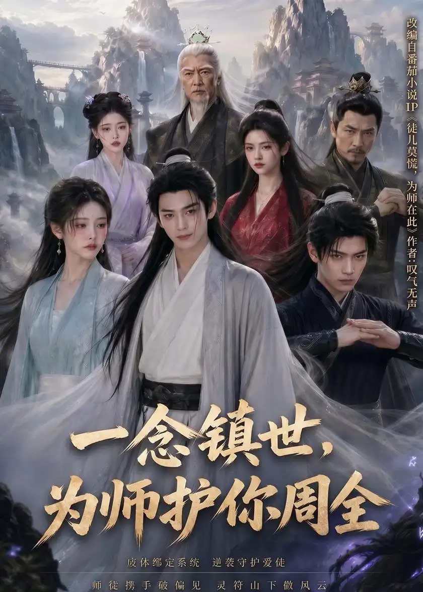 《一念镇世，为师护你周全（78集）AI短剧 (2026)》短剧封面