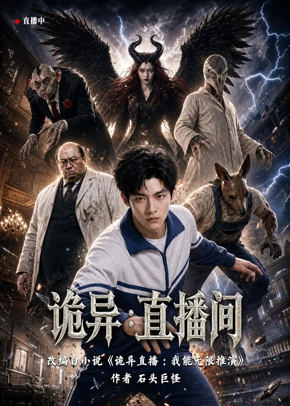《诡异：直播间（87集）AI短剧（夸克网盘）》短剧封面