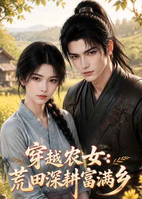 《穿越农女:荒田深耕富满乡(51集)AI短剧(百度网盘)》短剧封面