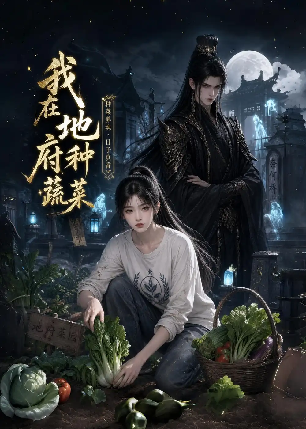 《我在地府种蔬菜（48集）（夸克网盘）》短剧封面
