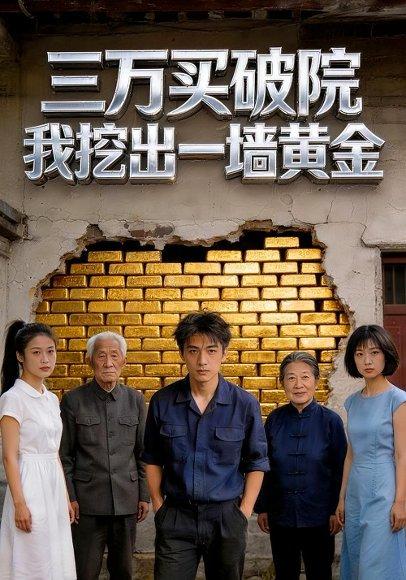 三万买破院，我挖出一墙黄金（76集）Ai短剧（百度网盘）封面图 - 都市短剧