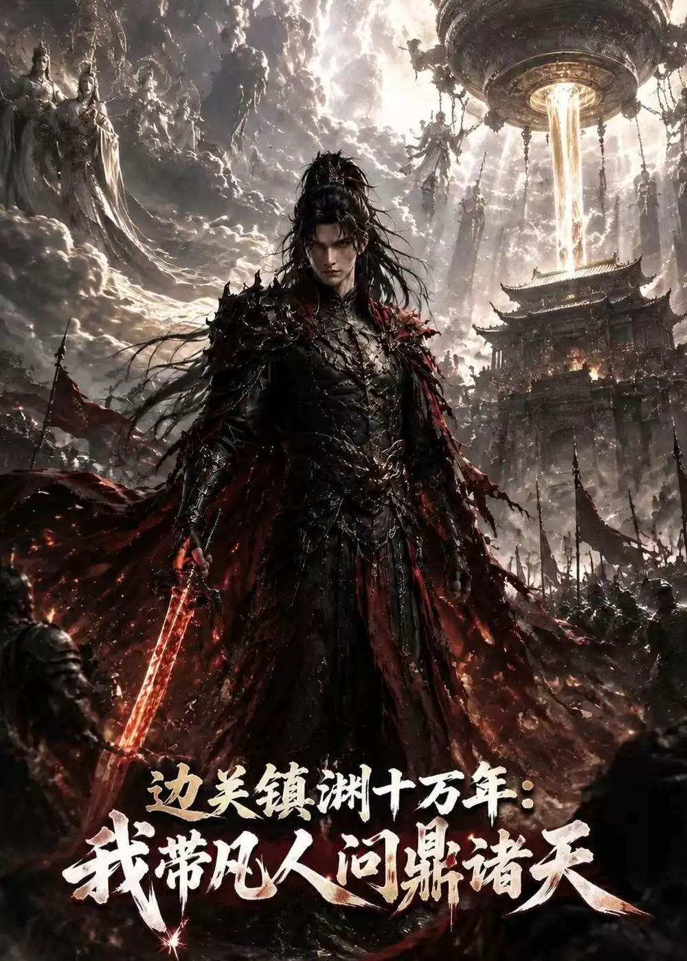 《边关镇渊十万年:我带凡人问鼎诸天(45集)(夸克网盘)》短剧封面