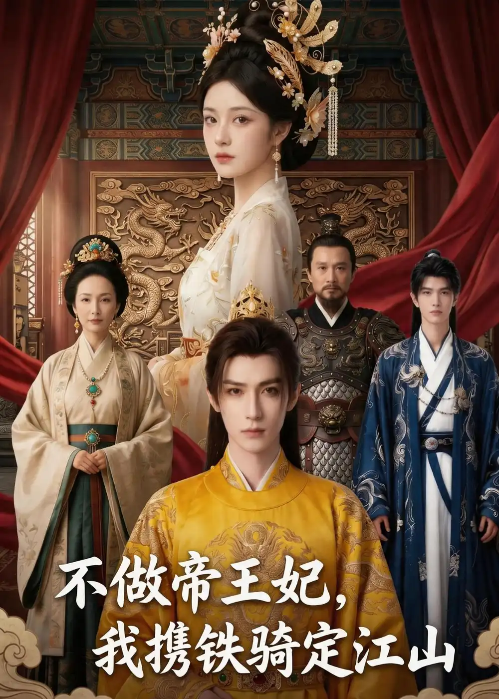 《不做帝王妃,我携铁骑定江山(52集)AI短剧(夸克网盘)》短剧封面
